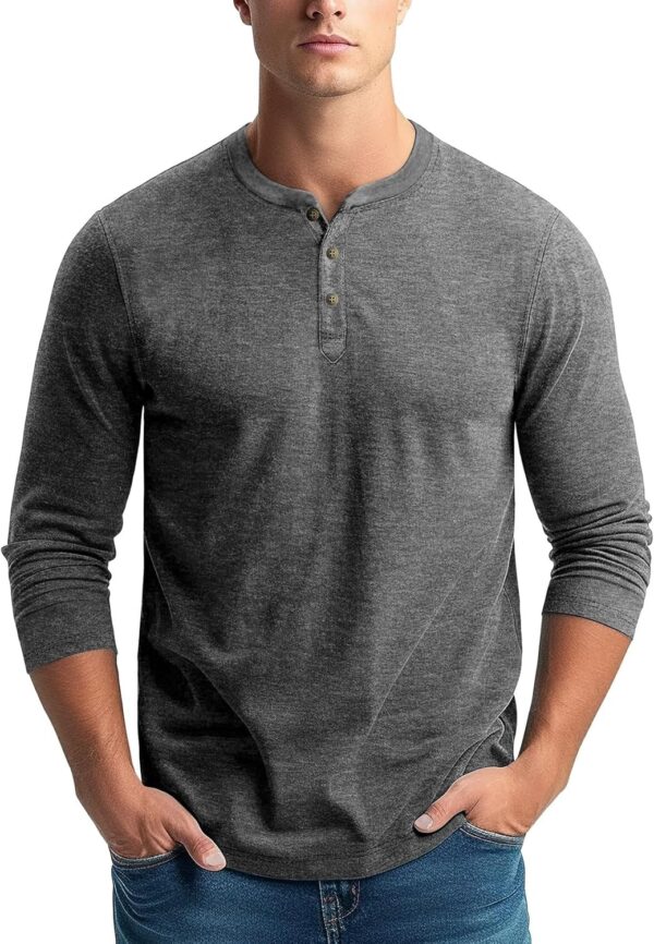 Long Sleeve Henley Shirt